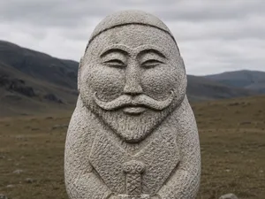 Turkic Balbal Warrior Statue