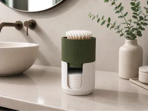 Stackable Cotton Bud & Pad Organizer