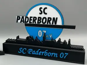 SC paderborn 07 with skyline of Paderborn Germany