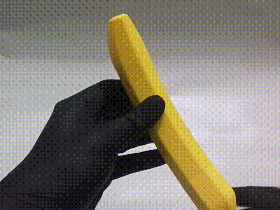 Banananife — Over-engineered OTF knife in banana