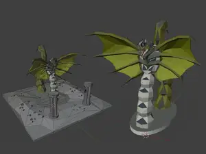 Zulrah OSRS Lair Diorama + monster