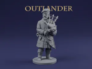 Scottish Bagpiper Figurine – outlander 