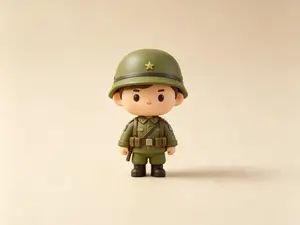 大兵-仿真国防军事模型-男孩军迷涂色玩具