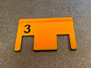 Saumlineal für 3cm Umschlag