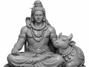 Lord Shiva with Nandi Statue