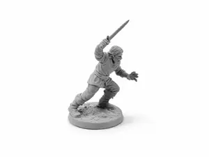 DnD Miniature Charging Warrior