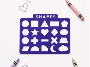 Shapes Tracing Stencil|Tracing & Coloring Template