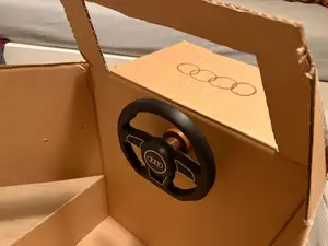 Cardboard Box Steering Wheel - Audi Sport Style