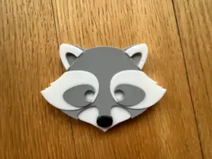 cool looking racoon head