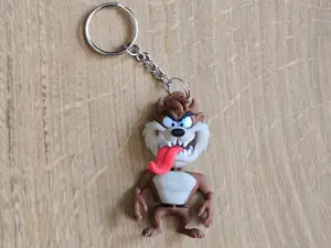 Looney Toons Tazmanian devil Taz flexi keychain
