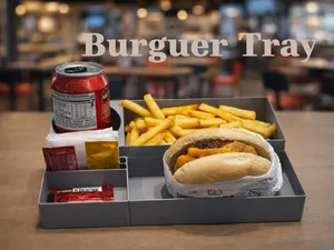 Bandeja XBurguer, fritas e refrigerante