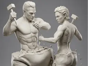 TRANSFORMAÇÃO EM CASAL - ESCULTURA