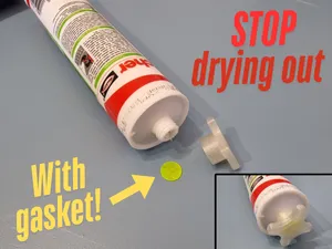 silicone cartridge cap with gasket