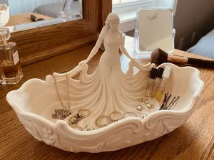 Goddess Figural Bowl Vanity Catchall