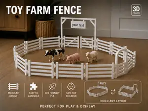 Modular Toy Farm Fence Set