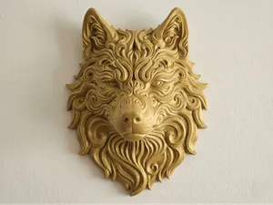 Arte vida salvaje, Lobo, arte pared