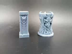 Miniature Terrain Set- Dungeons Pillars/Totems RPG