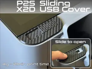 P2S / X2D USB Port Sliding Cover