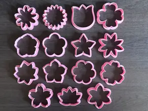 flowers cookie cutters (15x cute minis set)