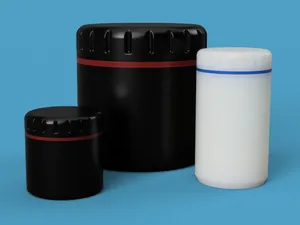 Threaded Container With 3 Sizes