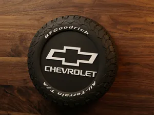 Despeja Bolsos Logo Chevrolet em Pneu BG Goodrich