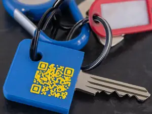 custon QR SMART Key Cap 10 Blank & QR Code Version