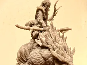 Druid Dryad on Owlbear