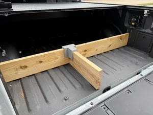 Truck bed organizer adapter