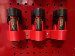 Pegboard/Screw Mount Milwaukee M12 Battery Holder