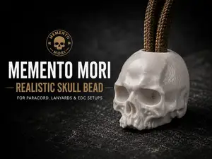 Memento Mori – Realistic Skull Bead