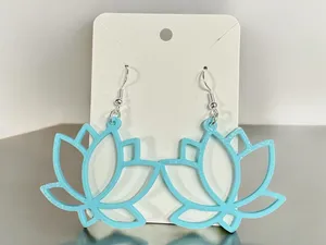 Lotus Flower Earrings