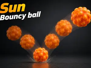 sun bouncy ball
