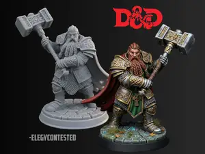 DnD Ready - Dwarf Warrior (33mm)