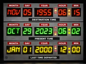 Back to the Future DeLorean Time Circuit Light Box
