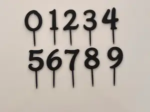Number from 0 to 9 for Birthday ( Font Disney )