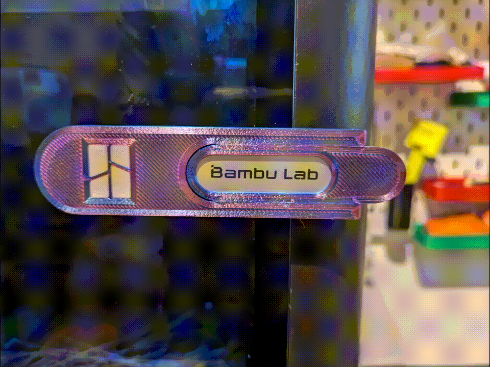 P1S, X1C & P2S Door handle latch v3 print in place