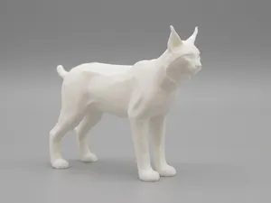 Minimalist Lynx Sculpture