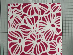 Elegant Pansy Flower Stencil