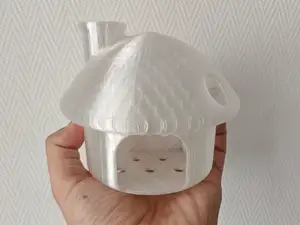 鱼缸小鱼小虾蘑菇观察躲避屋