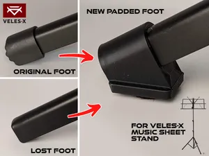 Padded foot caps for VELES-X music sheet stand