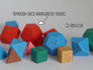 Dice D4 D6 D8 D10 D12 customizable or with numbers
