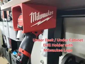 Cordless Drill Holder with Milwaukee Logo