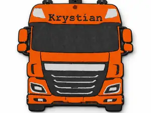DAF Truck Keychain – Customizable Name (3 Colors)