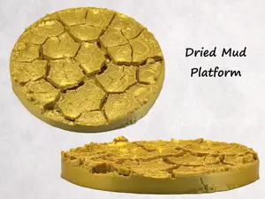Dried Mud Round Platform Base Stand