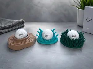 Golf Ball’s Favorite Places – 3 Holders 