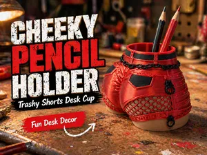 Cheeky Shorts Pen & Pencil Holder