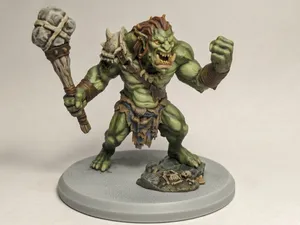 DnD Troll miniature LARGE size