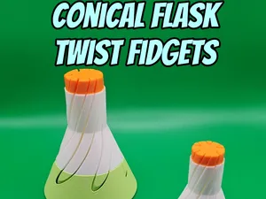 Conical Flask Spiral Fidgets - 2 Sizes & No AMS