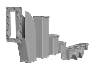 Magnetic Modular Poop Chute For X1C/P1P/P1S/H2D