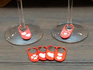 Valentine's Day Wine Charms